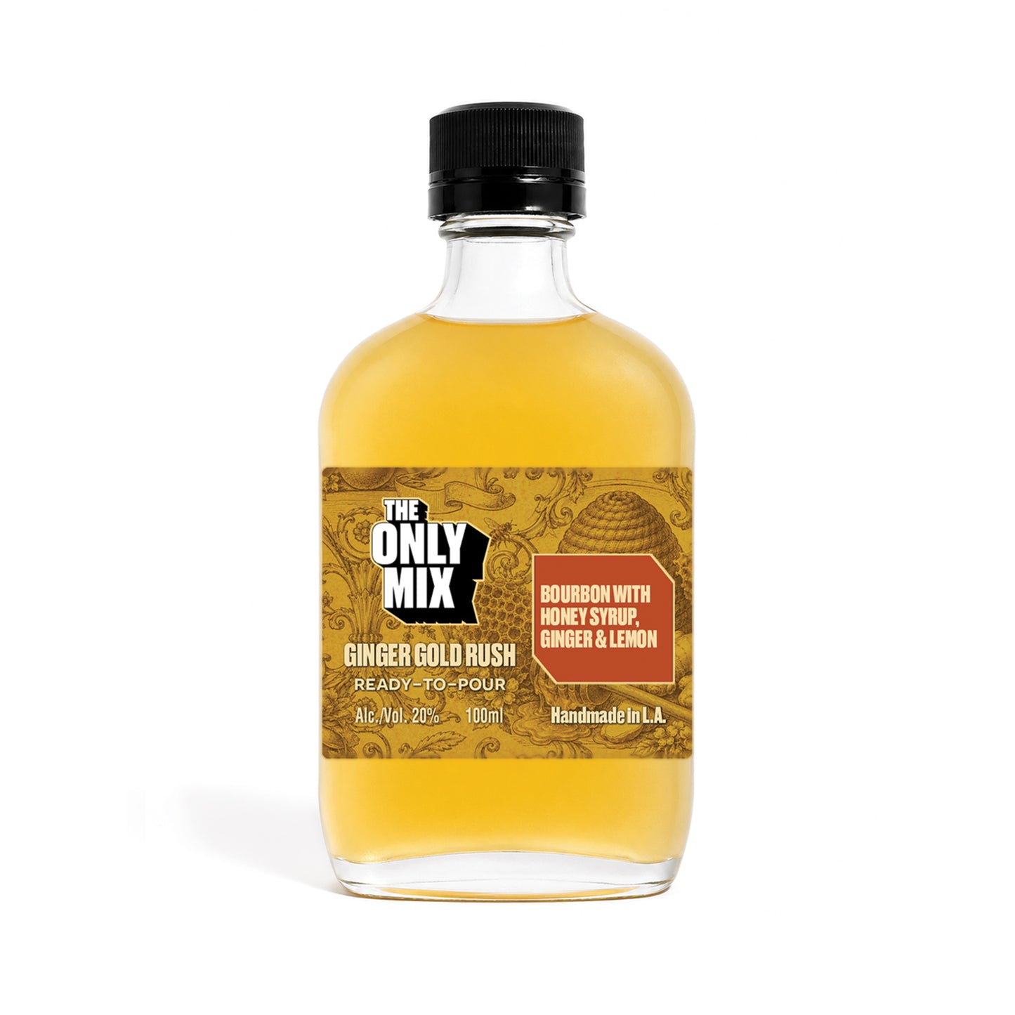 The Only Mix Ginger Gold Rush 100ml Flask [12-unit case]