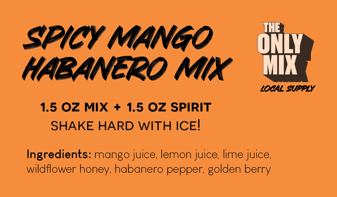 The Only Mix LS Spicy Mango Habanero Mix 1L [6-bottle case]