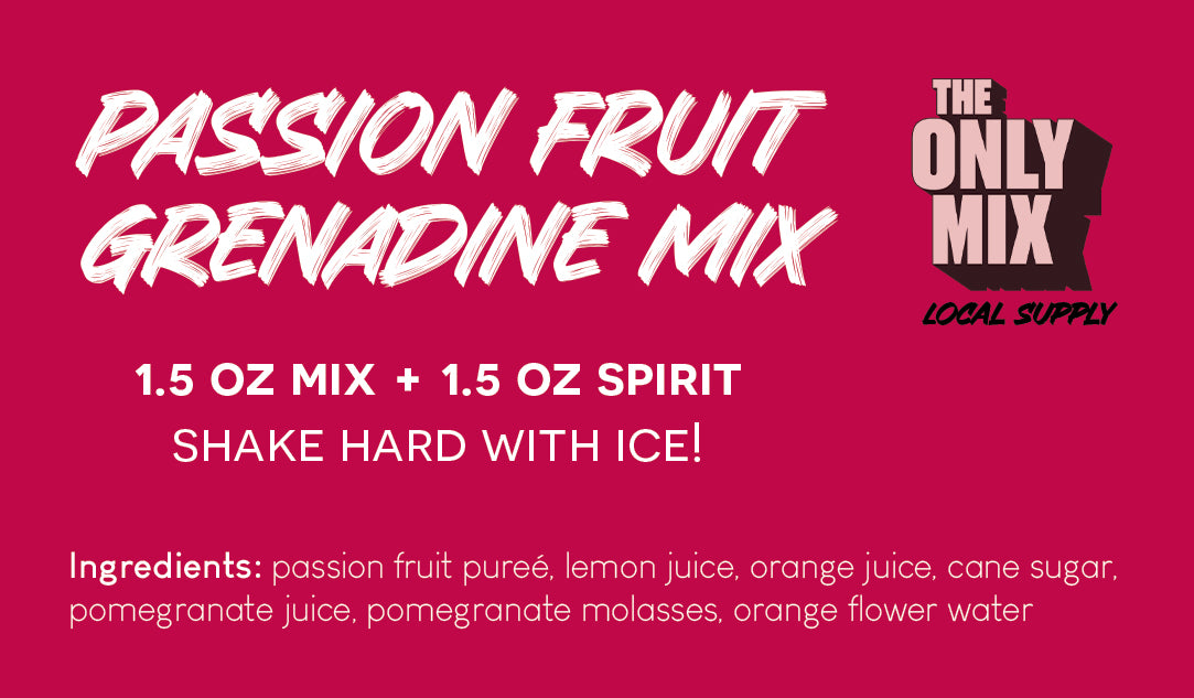 The Only Mix LS Passion Fruit Pomegranate Mix 1L [6-bottle case]
